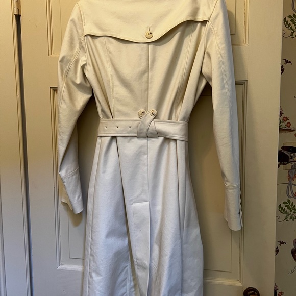 Cole Haan off white Spring raincoat - Picture 2 of 4